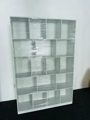 Modern 72x48x12” White Melamine Display Rack