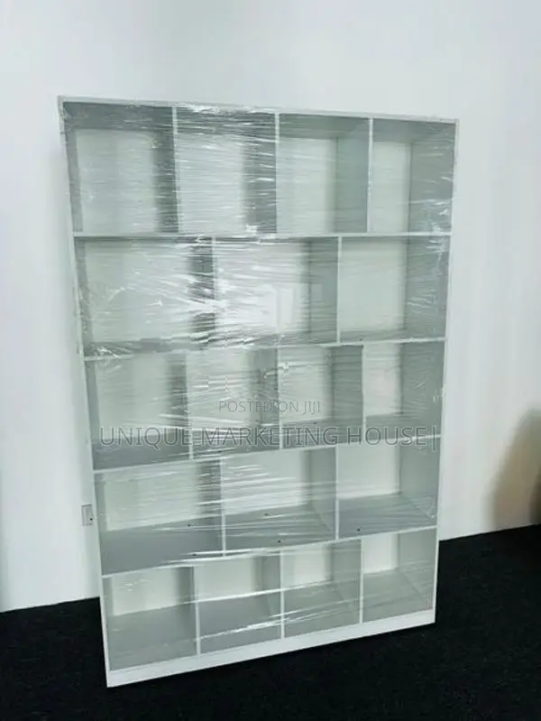 Modern 72x48x12” White Melamine Display Rack