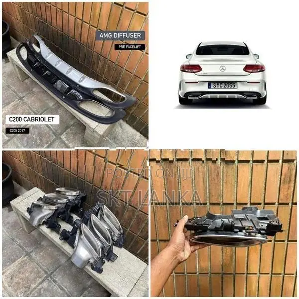 Genuine Mercedes C200 2017 cabriolet coupe convertible bumper exhausts