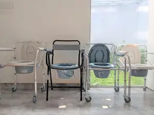 Commode Chair With Wheel- Foldable