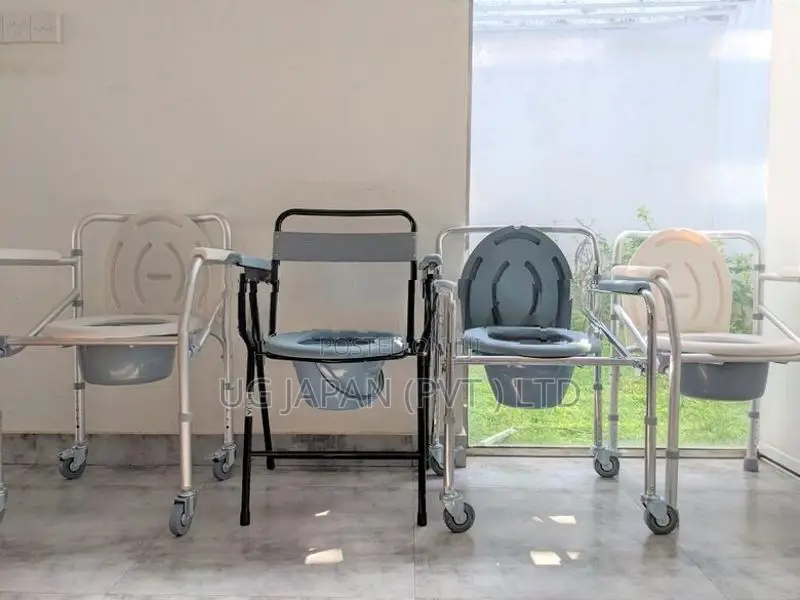 Commode Chair With Wheel- Foldable