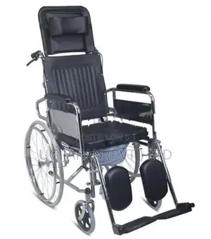 Full Option Commode Wheelchair - Foldable