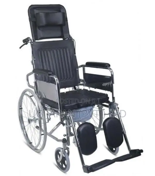 Full Option Commode Wheelchair - Foldable