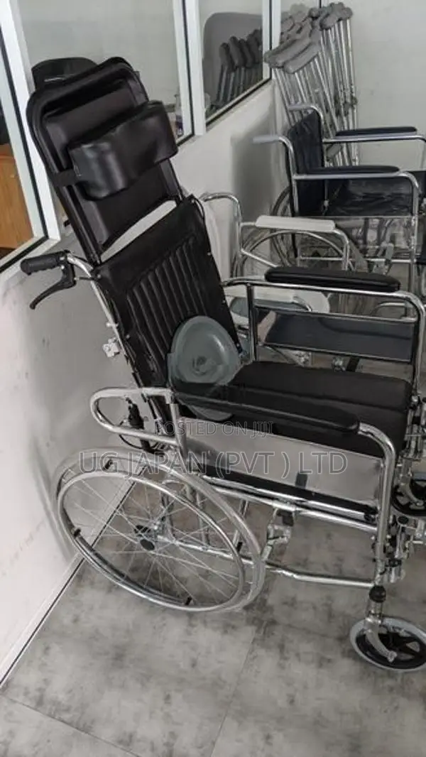 Full Option Commode Wheel Chair / Wheelchair Arm Decline