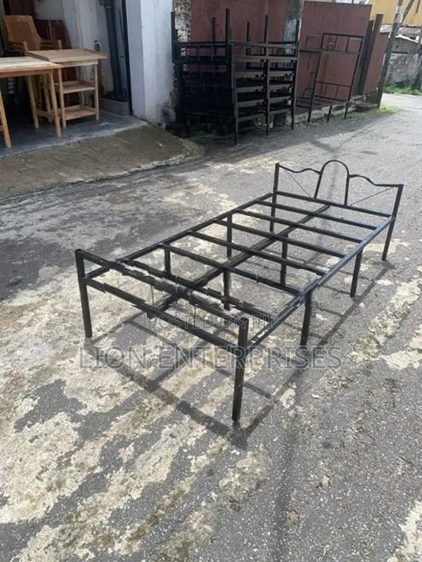 Steel single beds