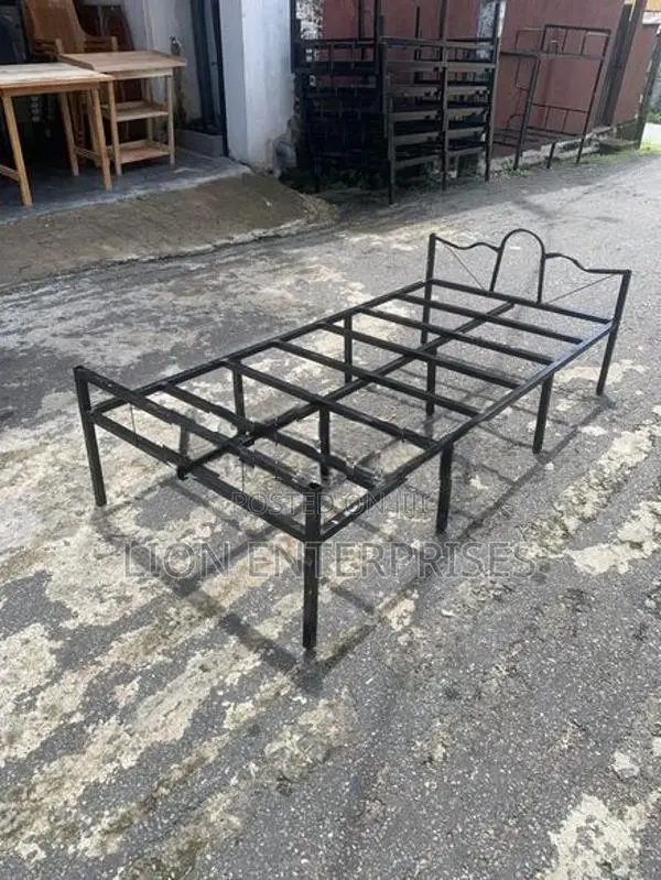Steel single beds