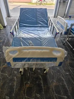 Patient Hospital Bed Three Function Manual Imported With Mattress