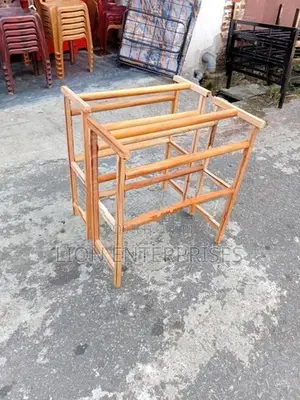 Mahogany half cloth racks