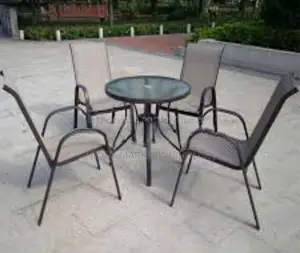 Round Outdoor Glass Table