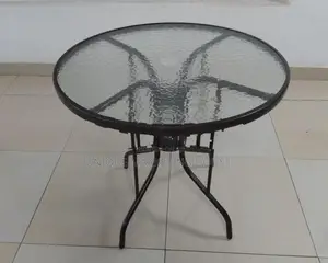Round Outdoor Glass Table