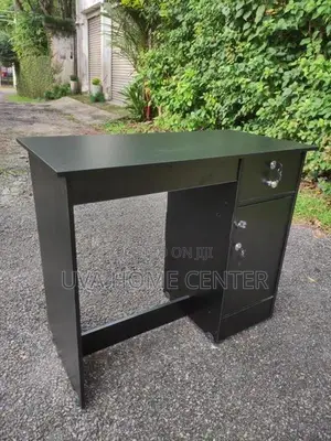 Blk Office Table 3×1.5Ft