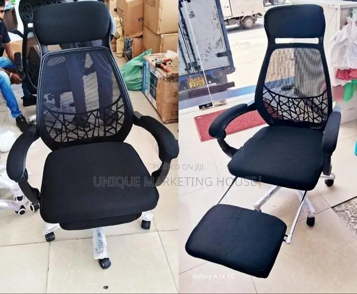 Hi-Bk Luxuries Office Chairs with Footrest
