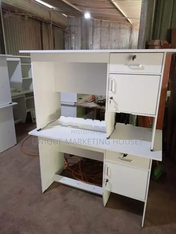 Modern 4x2 Melamine White Office Tables