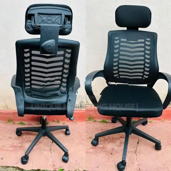 Ex Zebra Mesh Chair with Headrest