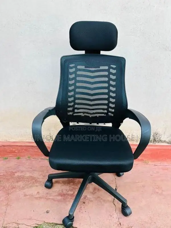 Ex Zebra Mesh Chair with Headrest
