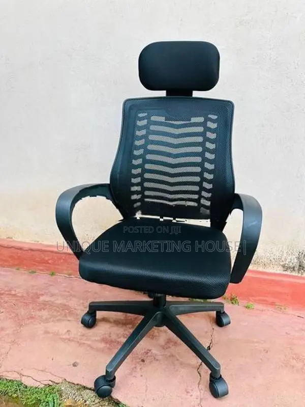Ex Zebra Mesh Chair with Headrest