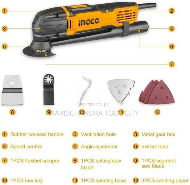 Ingco Multifunction Tool 8 Pcs