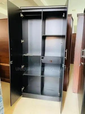 Modern 2d Side Hanging Blk Cupboards