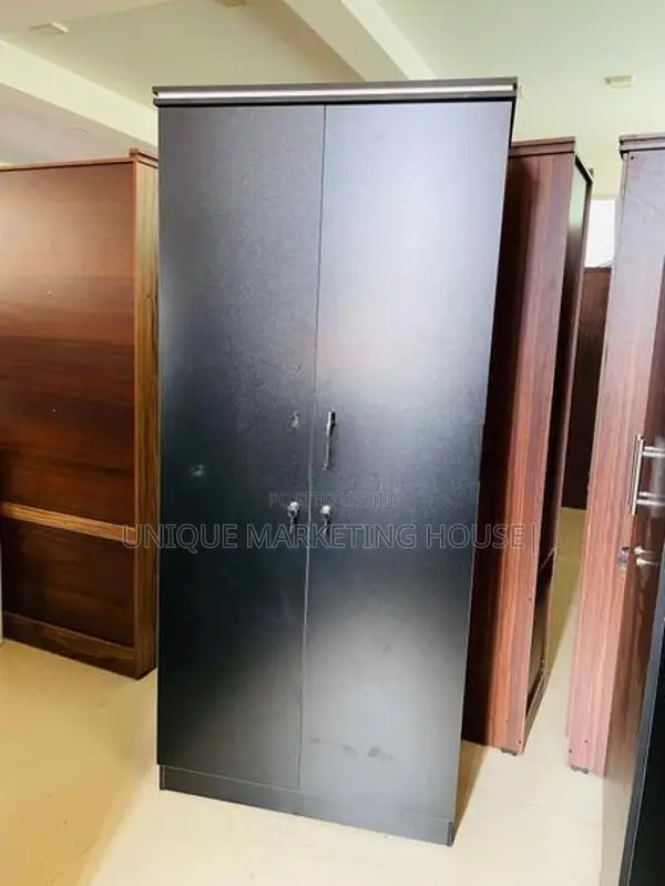 Modern 2d Side Hanging Blk Cupboards