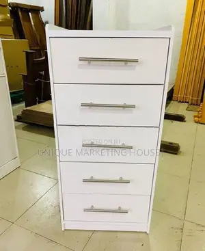 Modern 5pcs White Drawer Set