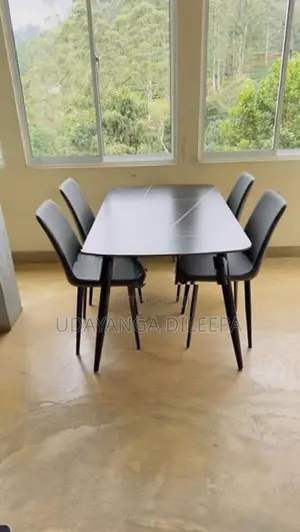 Granite Dining Table with Chairs