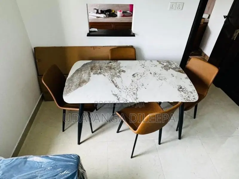 Granite Dining Table with Chairs