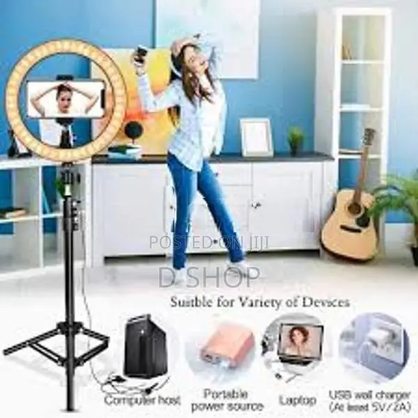 RGB Ring Light Tripod 7' ft Stand
