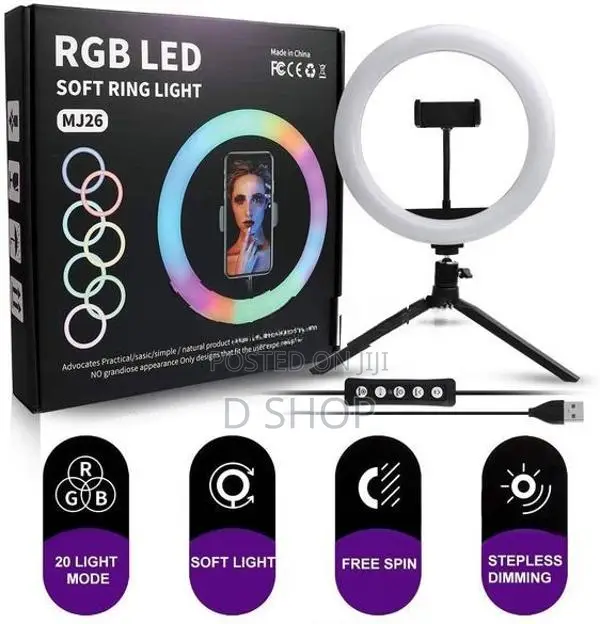 RGB Ring Light Tripod 7' ft Stand