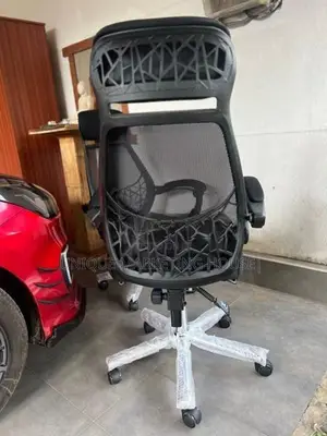 Mesh Hi-bk Luxurious Chair With Footrest