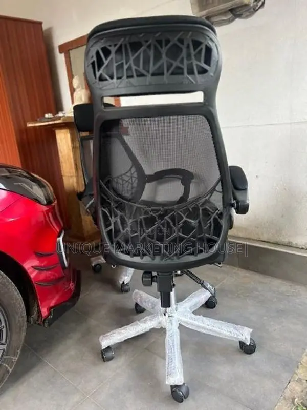 Mesh Hi-bk Luxurious Chair With Footrest