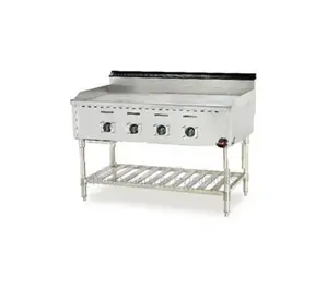 Gas Griddle with Stand - Half Grooved