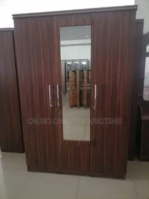 New Melamine 3 Door Mirror 6 X 4 Ft Wardrobe Cupboard