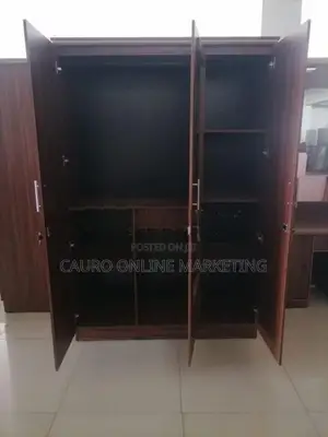 New Melamine 3 Door Mirror 6 X 4 Ft Wardrobe Cupboard