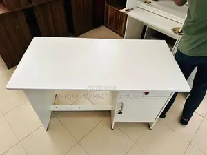 Modern 4x2 Melamine White Office Table