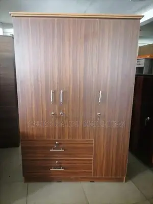 New Melamine 3 Door Drawer Cupboard Wardrobe Large