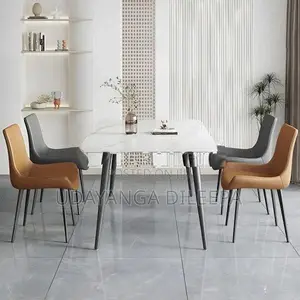 Granite Dining Table with Chairs Cushion