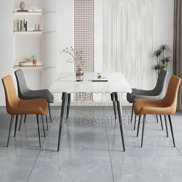 Granite Dining Table with Chairs Cushion