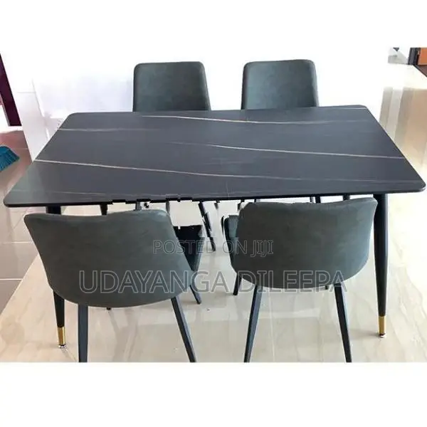 Granite Dining Table with Chairs Cushion