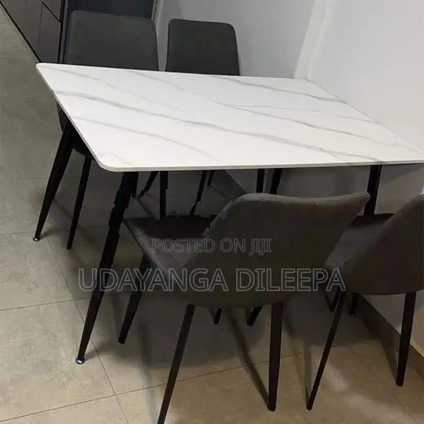 Granite Dining Table with Chairs