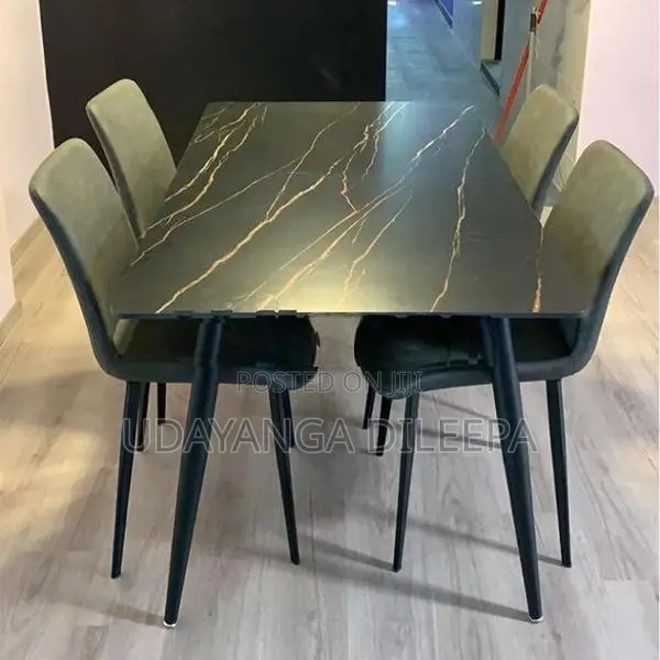 Granite Dining Table with Chairs