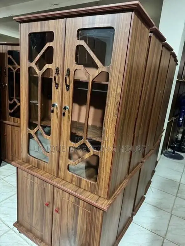 Modern Melamine 2 D Display Cupboards