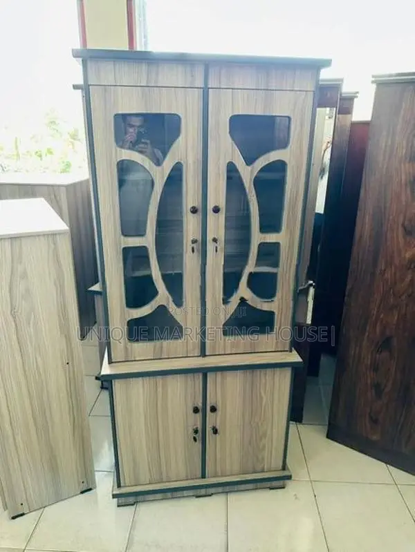 Modern Melamine 2 D Display Cupboards
