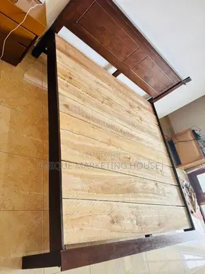 Modern 72x72 Teak Wood Box Bed