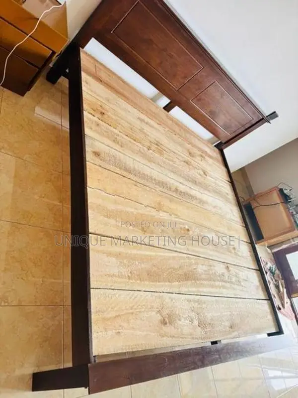 Modern 72x72 Teak Wood Box Bed