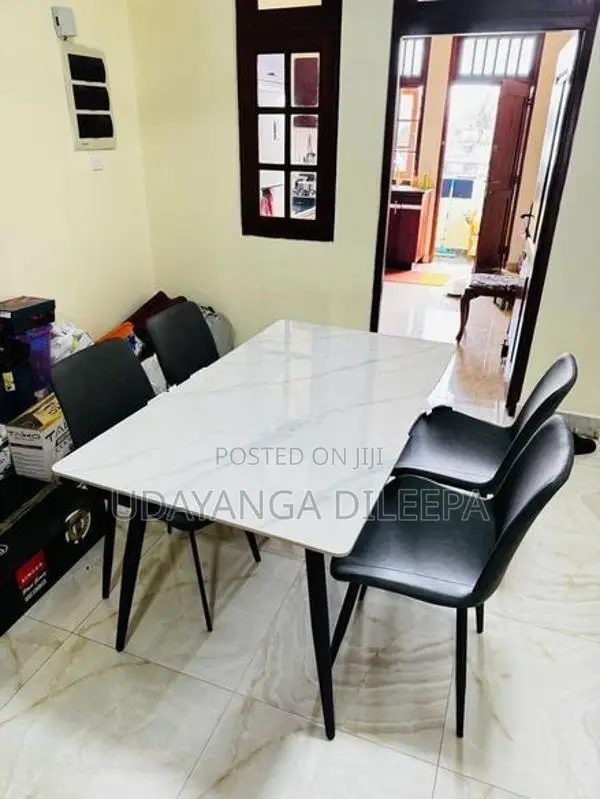 Granite Dining Table with Chairs