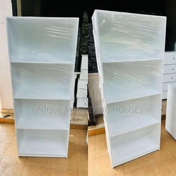 Modern White Olive 5x2 Book Rack