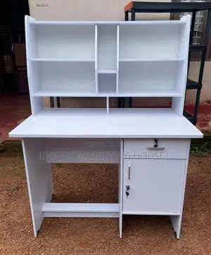 Modern 3.5x2ft Melamine White Hi-Rk Study Table