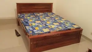 (6*5) - 72x60 Queen Size Box Bed with Double Layer Mattress