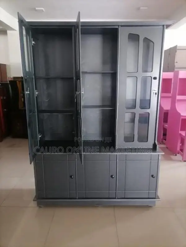 New Mdf Cabinet 3 Door Black Colour