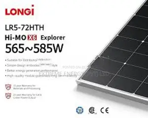 LONGi Solar Hi-MO X6 Explorer LR5-72HTH-555M Module 585 Watt